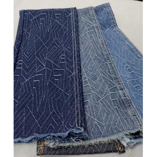 Beautiful pattern Heavy weight Dark blue with full width 180cm /10x7 Denim fabric for jeans