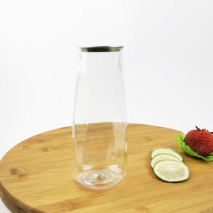 500ml Plastic Water Bottle, Diamond Shape, Food Safe BPA Free Storage Containers/Juice Bottles for Cereal, Flour, Sugar