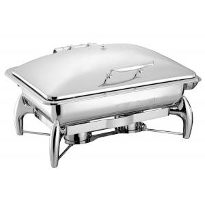 China Stainless Steel Chafing Dish Hydraulic Lid 9.0Ltr Food Pan Buffet Cookwares Electric or Sterno Heat Source supplier