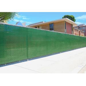 China Privacy Dark Green Privacy Screen Mesh With Aluminum Grommets / Zip Ties supplier