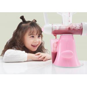 Pink Color Portable Manual Fruit Juicer Making Juice From Fruit And Vegetables