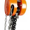 China HSZ-E Round type Manual Chain block 2 ton OEM hand chain hoist , Orange wholesale