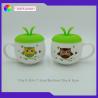 China Ceramic mug with silicno lid apple mug ceramic coffee cups design your own mug чашка ta wholesale