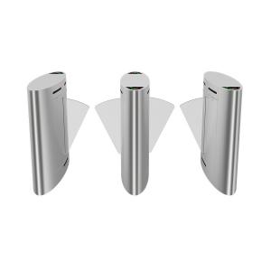 Quick Pass Hands Free Flap Barrier Slim Speed Gate Turnstile With Face Recognition