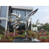 China Outdoor Abstract Small Garden Sculptures , Modern Stainless Steel Sculpture wholesale
