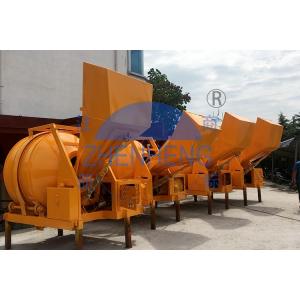 Discharging 350L Concrete Mixer Machine Diesel Engine JZR350 Construction