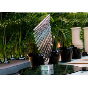 Home Decor Table Metal Craft Tube Art Stainless Steel Sculpture