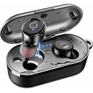  				Amazon Top Sell Bluetooth 5.0 Wireless Earbuds Ipx8 Waterproof Tws Stereo in Ear Headphones (Built in Mic, with Wireless Charging Case) 	        