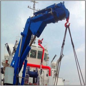 China Hydraulic Knuckle Boom Crane Repair Operator  Marine Ship Crane supplier