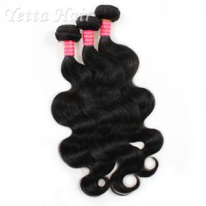 China Natural Black Unprocessed Peruvian Virgin Hair Body Wave with No Lice supplier