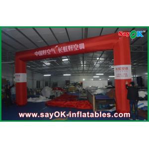 Halloween Archway Inflatable Commercial Advertising Inflatable Finish Line , 6 X 4m Red Inflatable Finish Arch