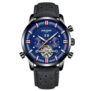 China Fashionable Sports Minimalist Mechanical Watch Leather Wrist Watch supplier