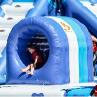 China Inflatable Water Sport Park Tunnel / Swimming Pool Water Games on sale