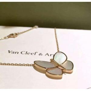 Wholesale Van Cleef & Arpels Butterfly Necklace18K Yellow Gold Necklace VCARA63400