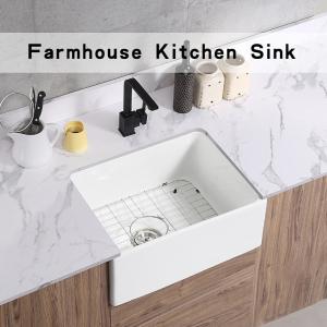 24 Inch Farmhouse Kitchen Sink Fireclay Undermount Farmhouse Sink