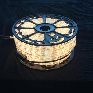 China AC110V / 220V LED rope light 50M roll packing Christmas decorative lighting diameter 13mm Clear PVC housing multi color supplier