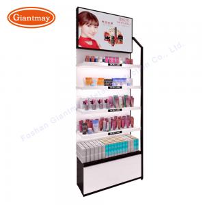 China Free Standing Beauty Makeup Display Stand Cosmetic Display Shelves Logo Customized supplier