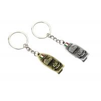 China Bullet Cute Metal Keychain Zinc Alloy Metal Bottle Opener Keychain 15mm Thick on sale