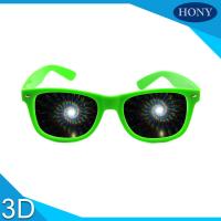 China Party 3D Diffraction Glasses spiral diffraction effect fireworks 3d glasses on sale