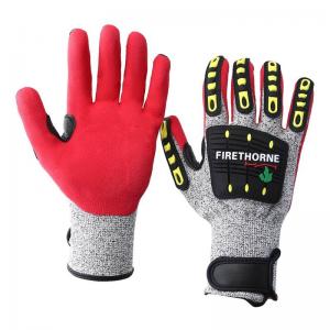 China 13 Gauge Level 5 Cut Proof Work Gloves Mechanic Mining Industry Work Impact Gloves supplier