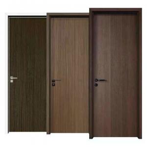 Interior Simple Modern MDF Melamine Wooden Door For Bathroom