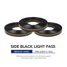 El ABS medio negro doble del paso iluminó muestras de la letra de canal