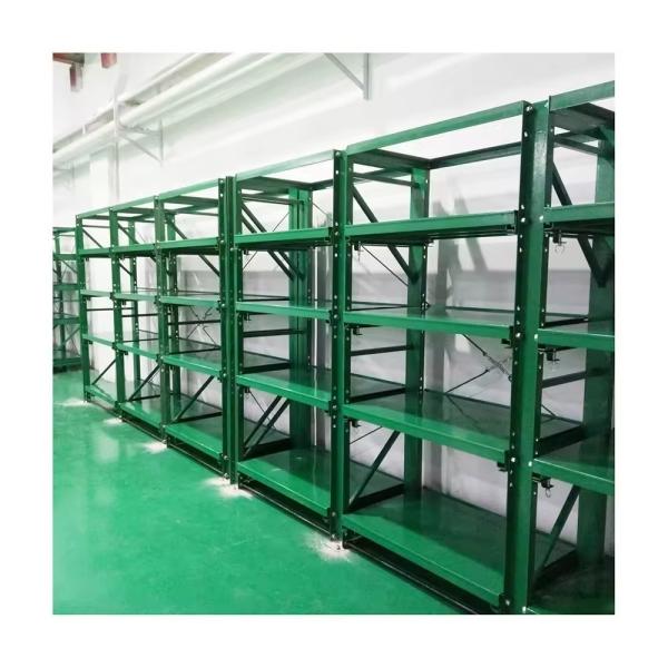 Adjustable Mobility Warehouse Steel Drawer Type Mold Rack Heavy Duty Shelves With Crane