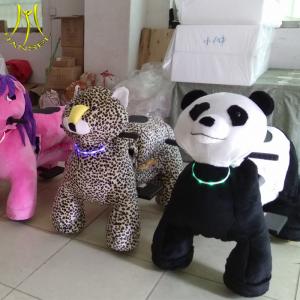 China Hansel  plush walking electric toy ride on furry animal unicorn rides supplier