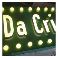 China Indoor Outdoor Advertising Display with LED Marquee Letter Lights and Retro Metal Sign on sale