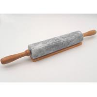 China Polished Marble Rolling Pin with Stainless Steel Handle Long Durability on sale
