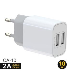 China PC Fireproof European USB Wall Charger 100VAC Travel Power Adapter supplier