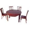 China Modern Cherry Veneer Restaurant Round Table With Chair Set , Dining Room Tables wholesale