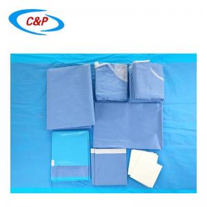 SMS Sterile ENT Disposable Surgical Pack Drape Kit Blue EO Sterilization