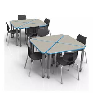 China Diamond Open Front School Desks School Furniture Desk Chair For Students Teachers supplier