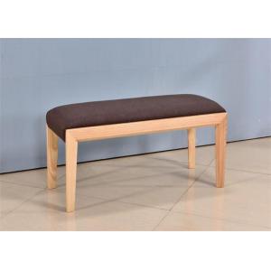 China Fabric Indoor Wooden Kitchen Bench Seat , Family Wooden Dining Bench Seat supplier