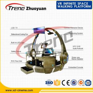 China Amusement Park 9D Virtual Reality Simulator With Hyper fine Virtual Walking Platform supplier