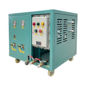 China R123 R245fa Oil Less 2HP Refrigerant Recovery Charging Machine Low Pressure Refrigerant Chiller Recovery Machine wholesale