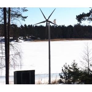 3KW Wind Turbine On Grid Power System Low Wind Start Reduce Electrical Bill