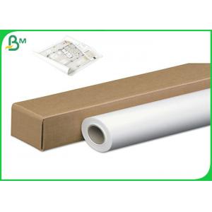 China 36inch * 50m 80gsm Inkjet CAD Plotter Paper Roll For Engineering Drawing supplier