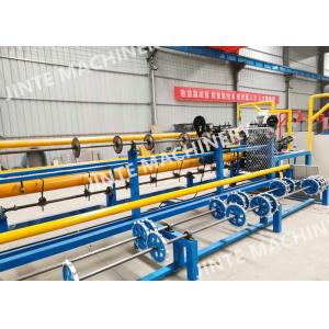 China 1.4mm Electro Galvanized Semi Automatic Chain Link Fence Machine supplier