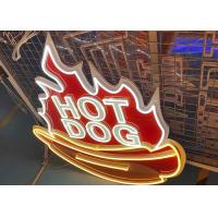 China Hot dog neon signs coffee shop neon sign hot dog zone led light sign on sale