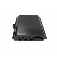 China UL94 V0 Fiber Optic Splitter Box for FTTH Drop Cable Distribution Black 8 Cores SC Allen Screw on sale