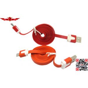 Hot Selling 100% Qualify Colorful 1.0 Meter Micro-USB Flat Data Charger Cable For Samsung