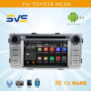 China Android 4.4 car dvd player GPS navigation for Toyota Hilux 2012 2013 2014 car video audio supplier