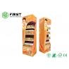 CMYK Printing Customized Corrugated Cardboard Floor Stand For Drink Bottles