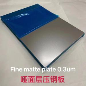 A4,A3,A3+size Lamination Steel Plate(glossy,matte,silk,pattern finish) For Smart card production