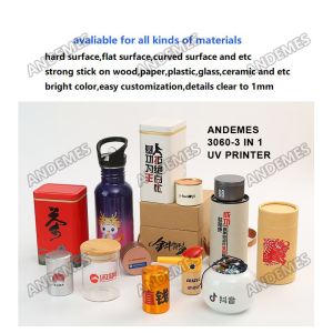 China Color Inkjet Paper Print Media 3060 UV 3-in-1 Printer Dual Epson Xp600 Head Roll to Roll Flatbed Cylinder with 1600 Print head wholesale