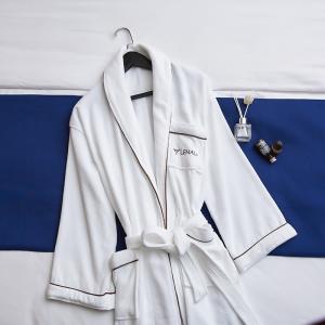 100% Cotton Hotel Spa Robes Customized 5 Star Hotel Bathrobe Rectangular