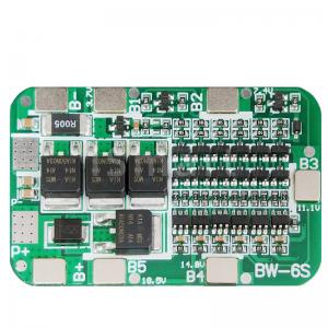 China 6S 12A 24V PCB BMS Protection Board For 6 Pack 18650 Li ion Lithium Battery Module supplier