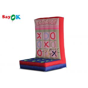 Fire Proof Inflatable Sports Games Large Double Blow Up Tic Tac Toe Game inflable carnival games